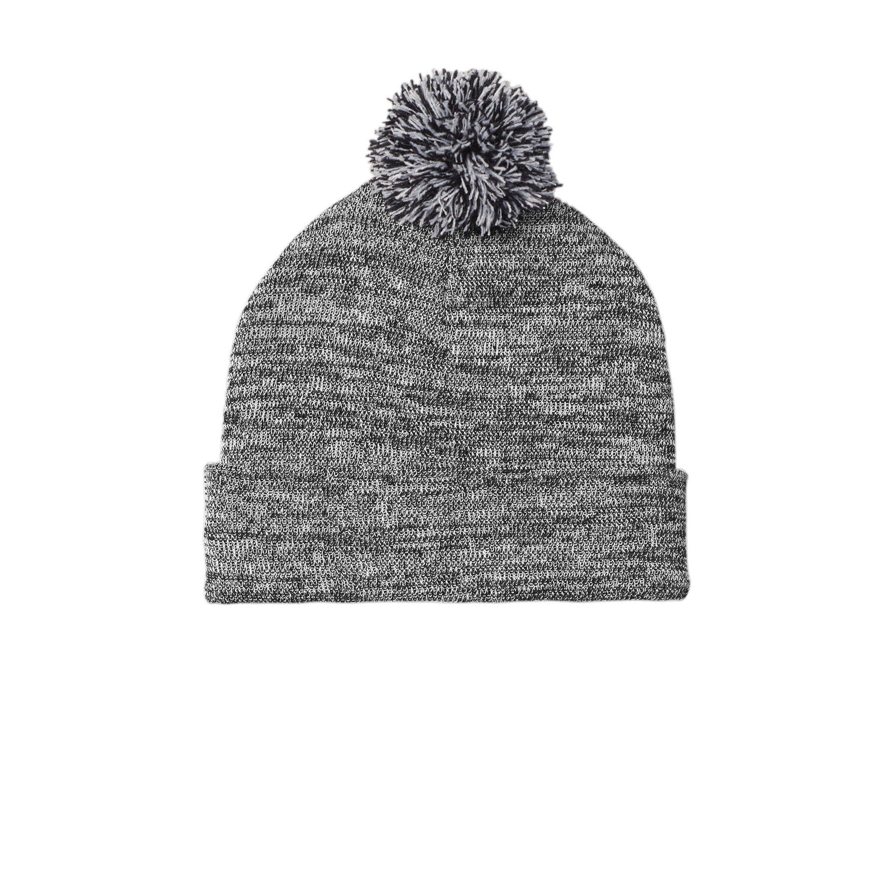 Sport-Tek-Sport-Tek ® Heather Pom Pom Beanie STC41-MedTech-3